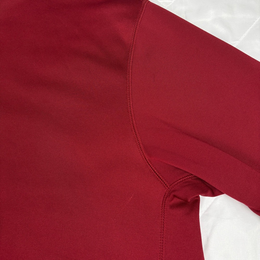 Nike Therma-FIT Full Zip Hoodie Maroon Geometric Pattern Mens XXL Athletic - Picture 8 of 14